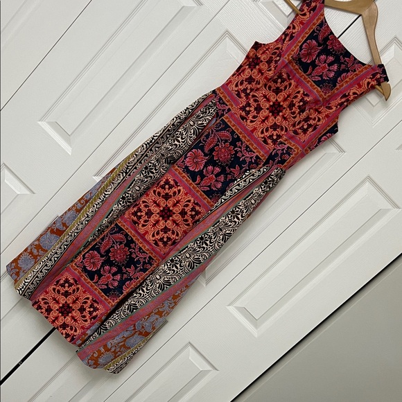 Avec Les Filles Floral Patchwork Sleeveless Dress - Picture 8 of 10